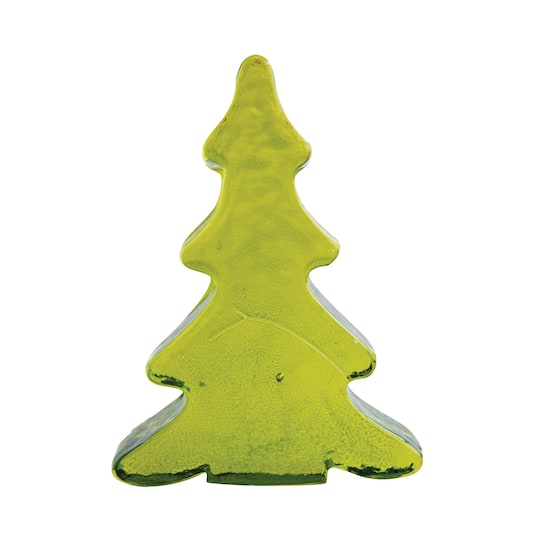 Hello Honey® 8" Green Flat Glass Tree Décor